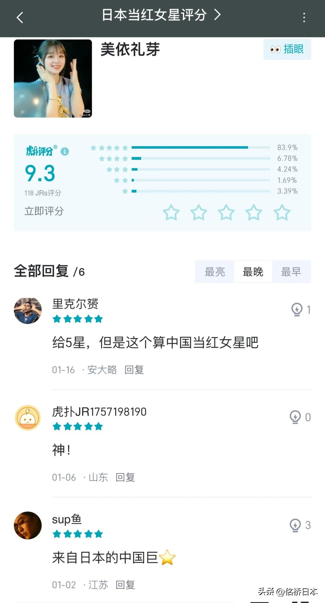 日本宅男喜爱的女明星,虎扑女明星颜值排行