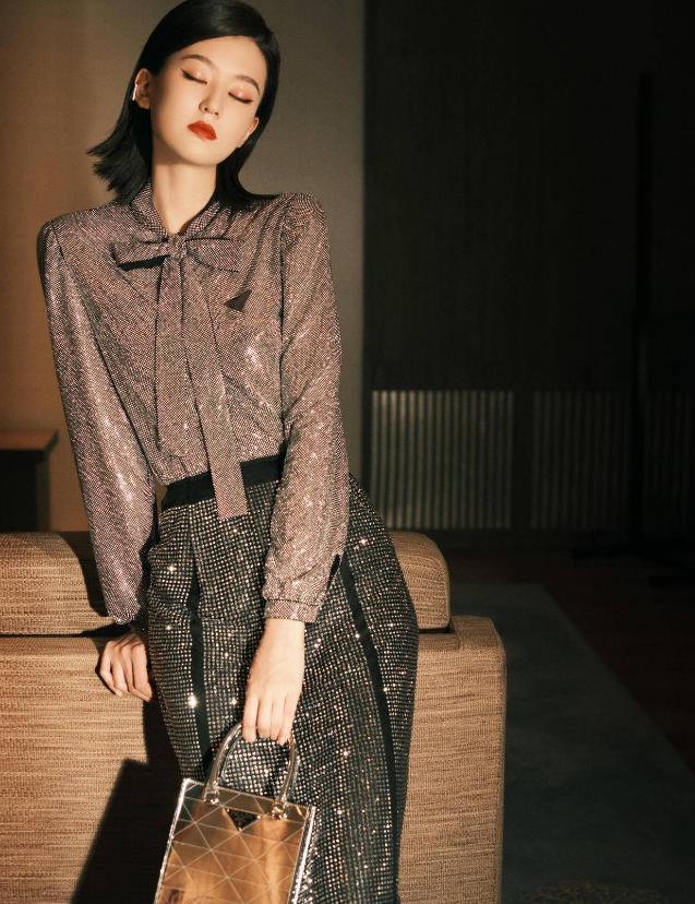 乔欣黑色小香风穿搭,乔欣属于什么风格穿搭