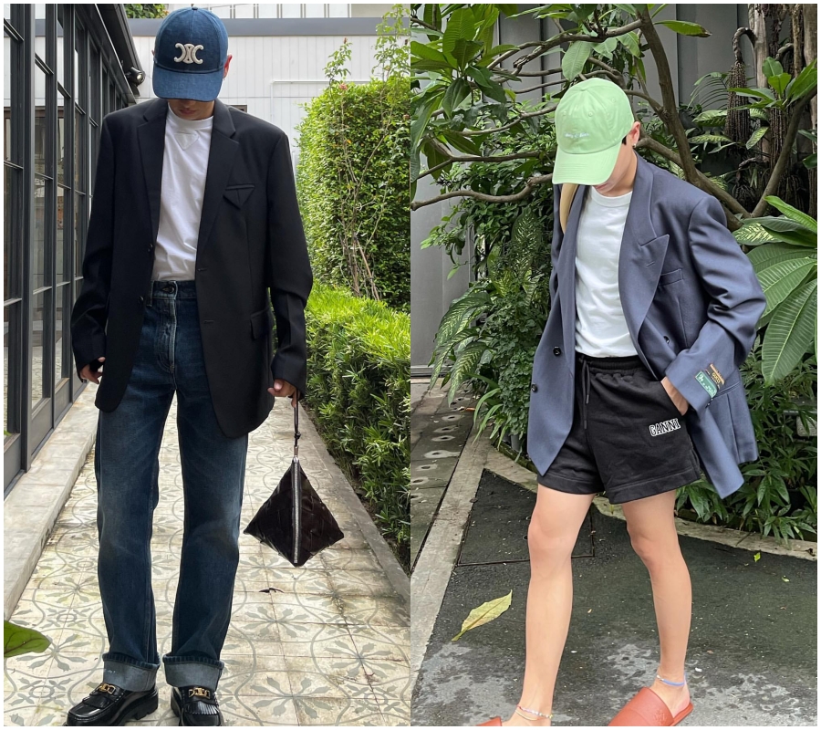 粉色系甜酷风穿搭男,粉色系极简穿搭男生