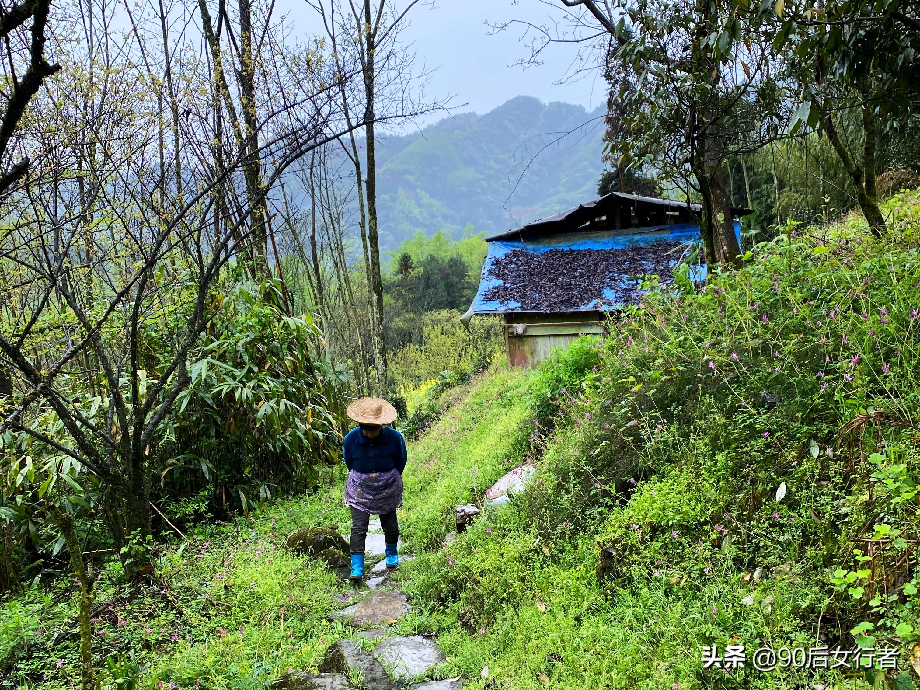 雨天徒步十里长山凹,走进大自然翻山越岭户外徒步