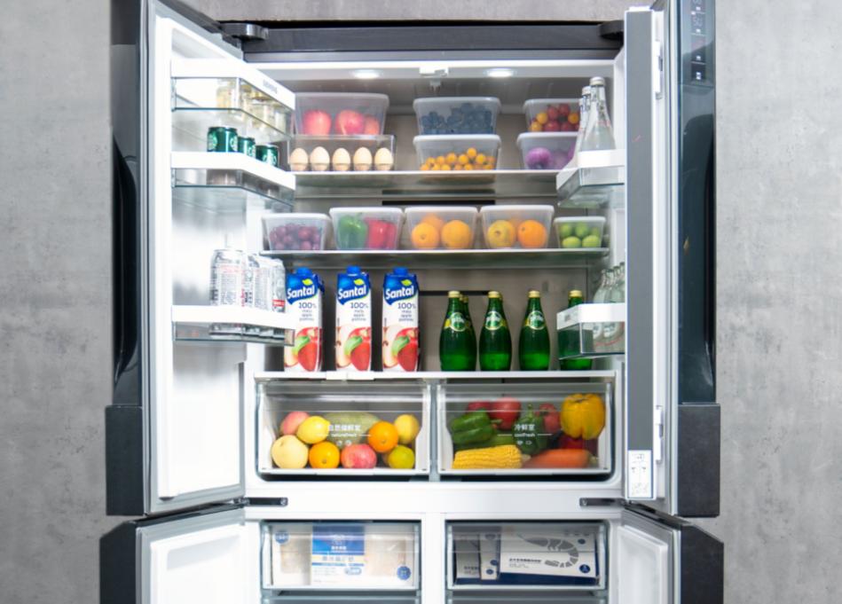 西门子双开门冰箱高颜值,西门子冰箱白色双开门十字