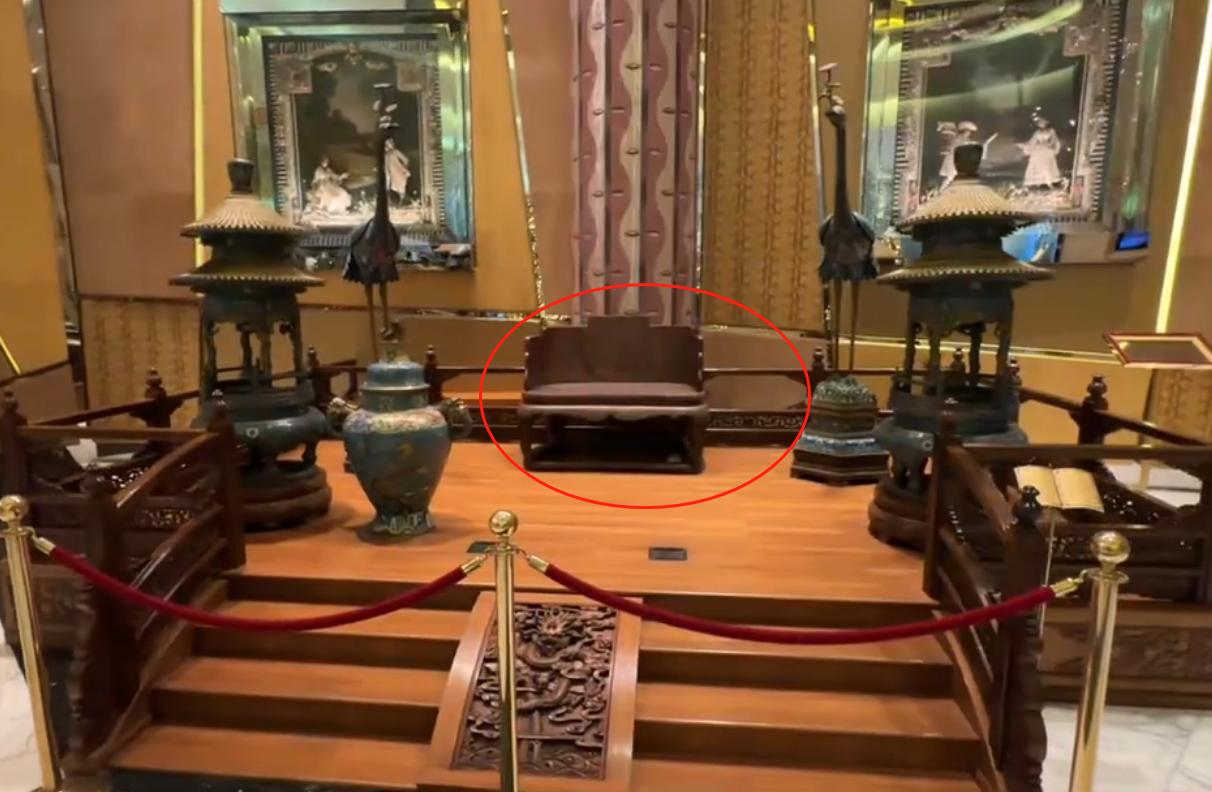 赌王多壕？1个摆件就是何超莲1场婚礼，大厅如同博物馆，龙椅亮了
