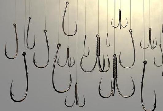 鱼种与钓钩,钓钩种类