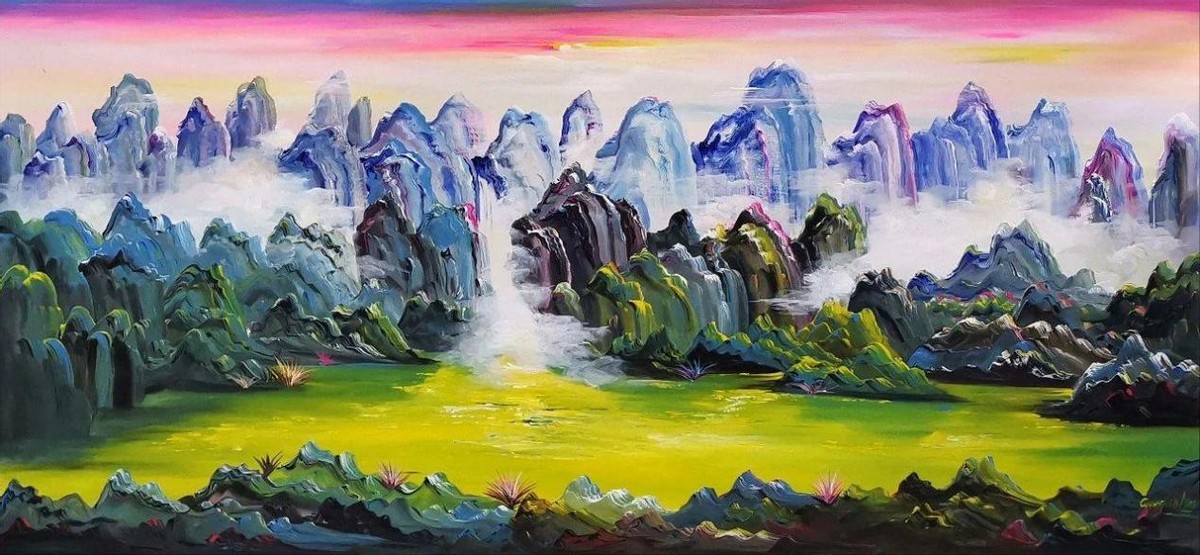 浩瀚星空·大美秘境——郭彦斌的油画世界