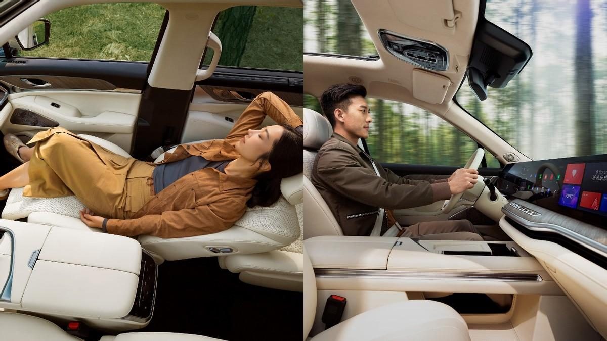 魏牌蓝山试驾深度测评,魏牌蓝山对比理想l8