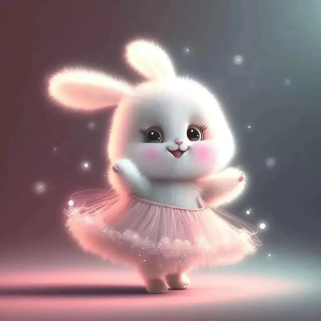 一组开心的萌兔送给大家请欣赏