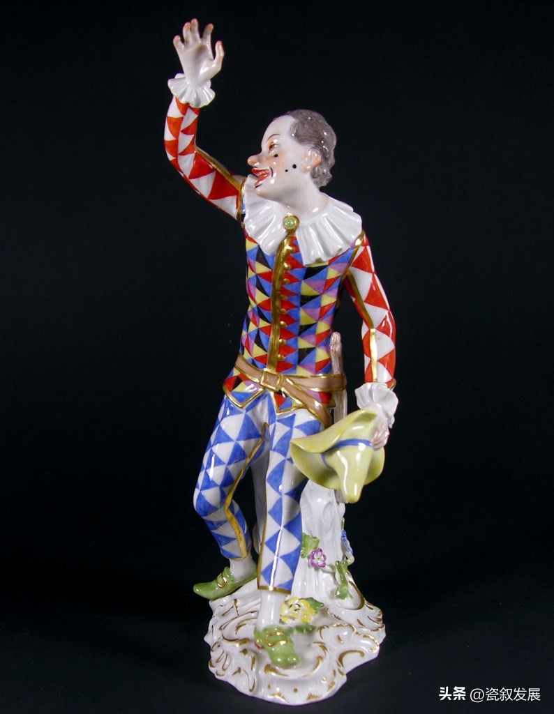 带着“烟火气”的德国梅森Meissen御窑人物瓷塑之小丑角色造型