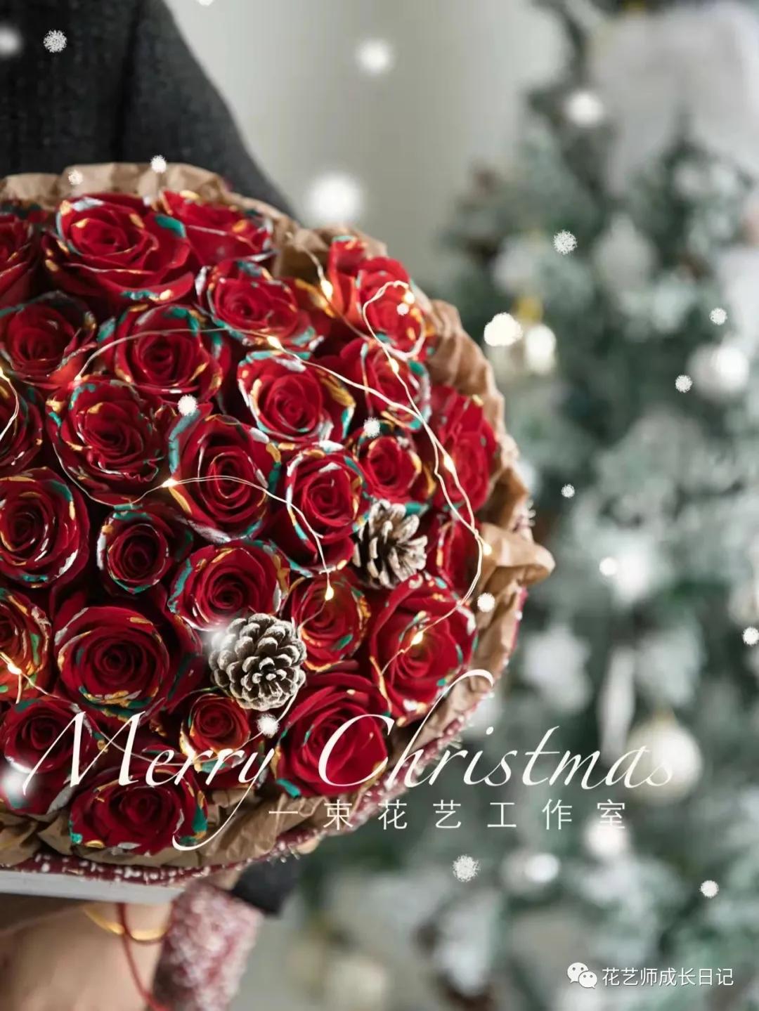 100朵玫瑰样式,圣诞限定玫瑰花