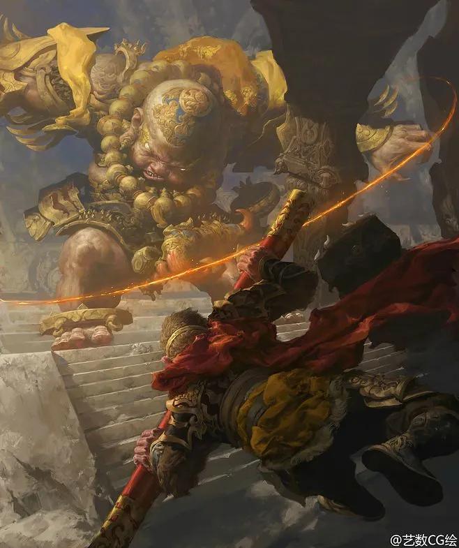 孙悟空经典插画,孙悟空的插画简单的