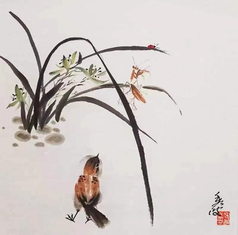 西子畔诗文社0214期，望风扫红妆。亭亭翠影著华章。情入画意舒狂