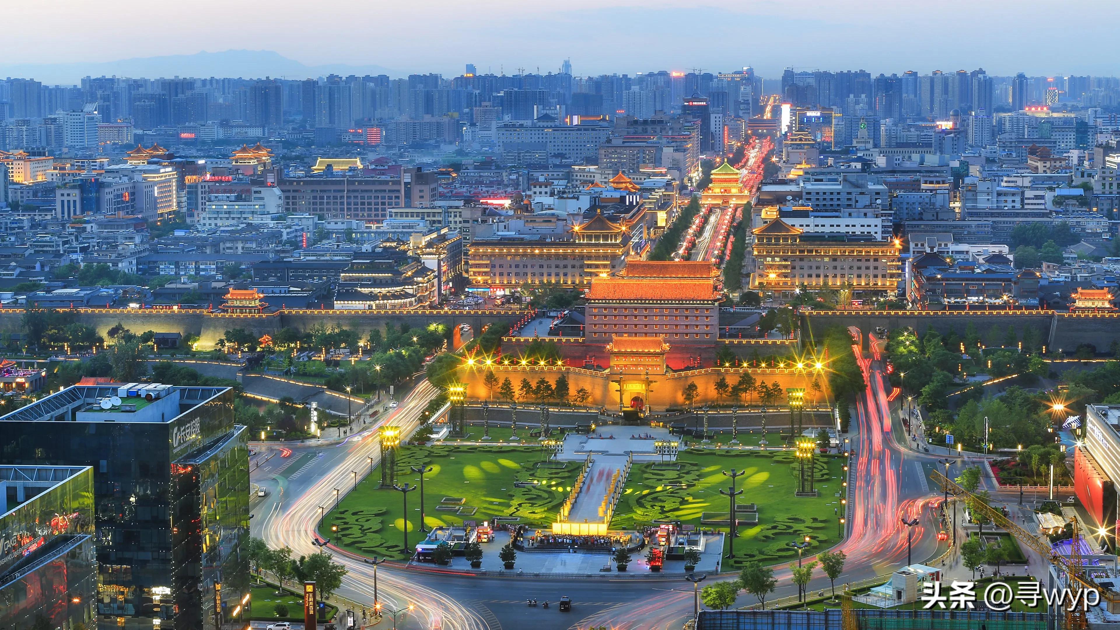 西安夜景的说说,西安朋友圈说说