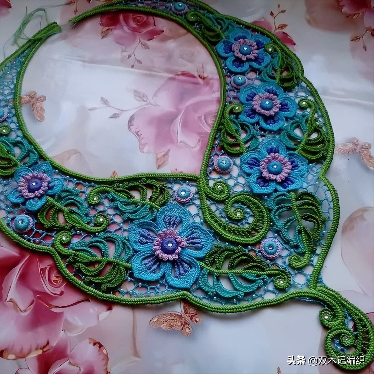 爱尔兰花和叶子大全，最令人心动的钩编之法