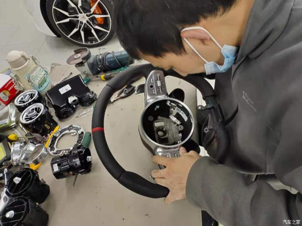 奔驰c43amgcoupe内饰改装,奔驰c43旅行版改装大包围