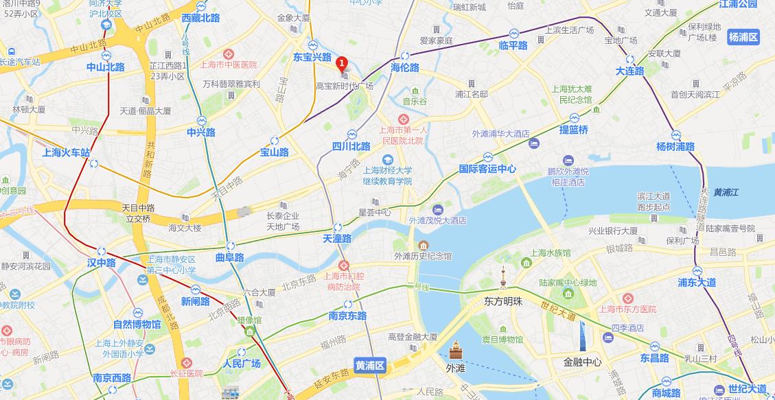 上海市虹口区四川北路61号9楼,上海虹口区四川北路1808号