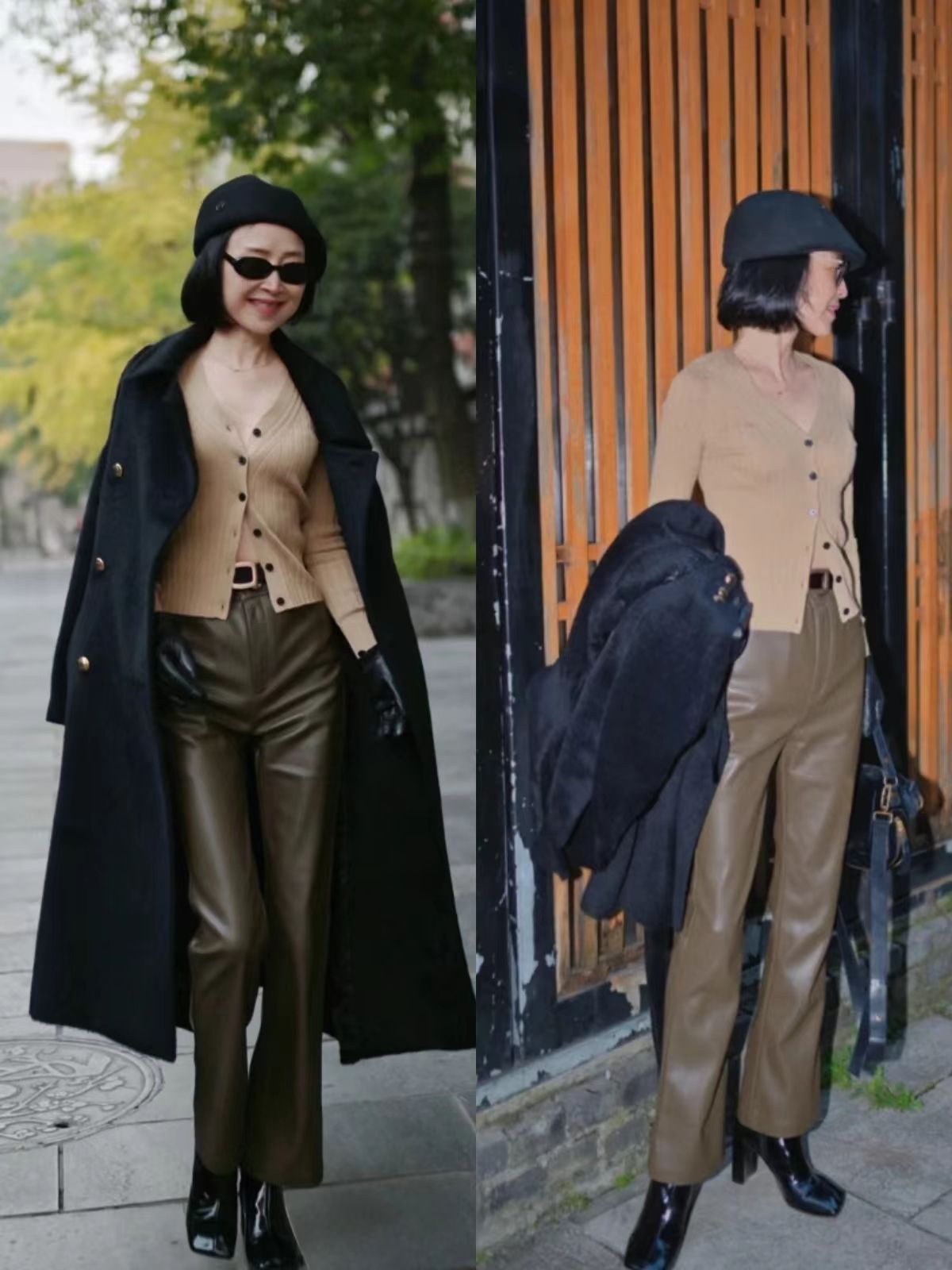 适合羽绒大衣的鞋子,大衣球鞋才是今年冬天最美搭配