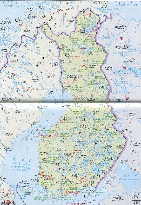 世界旅游地理视频,芬兰北极圈旅游地图