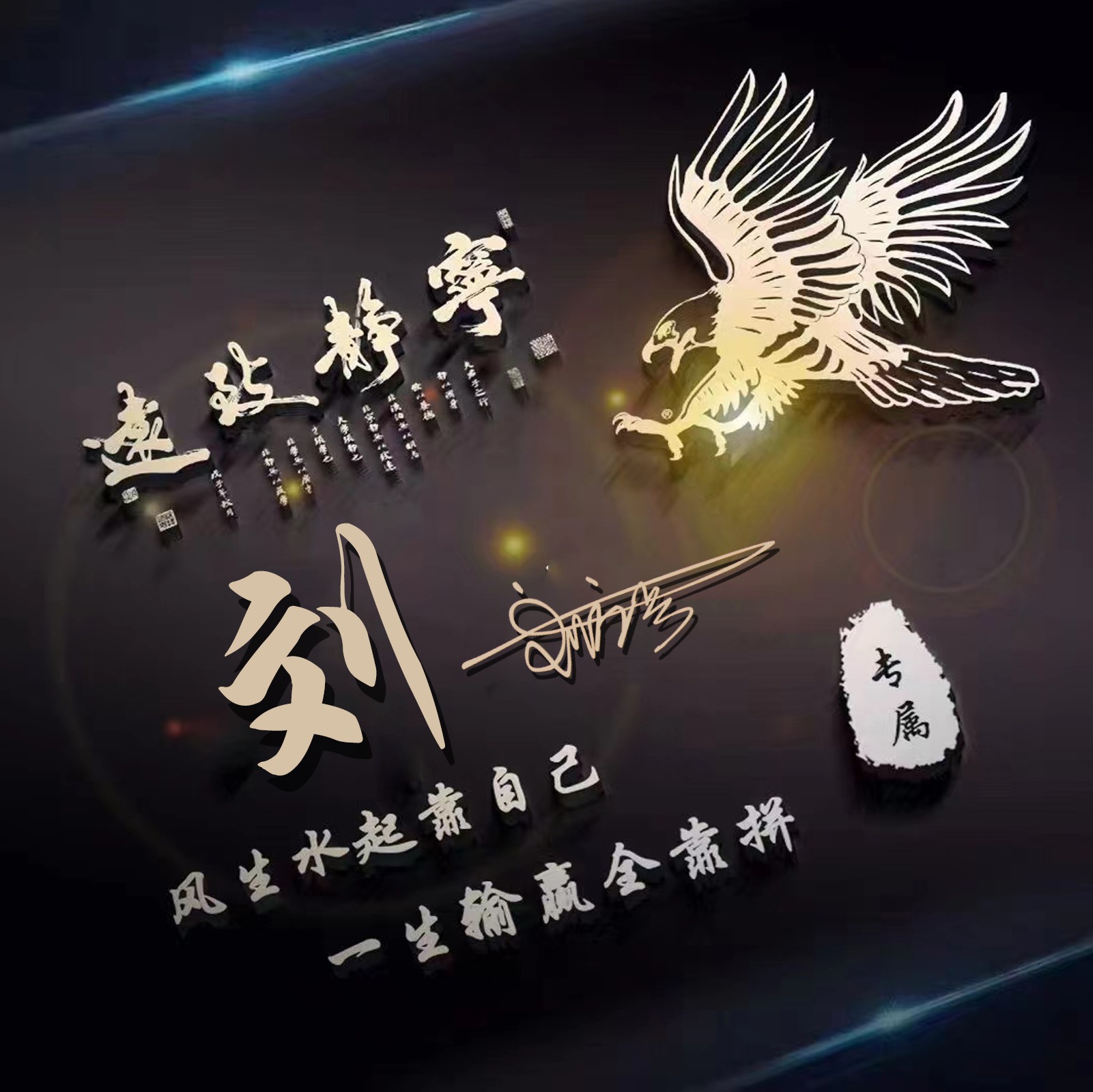 商务人士微信个性签名,个性姓氏创意微信头像