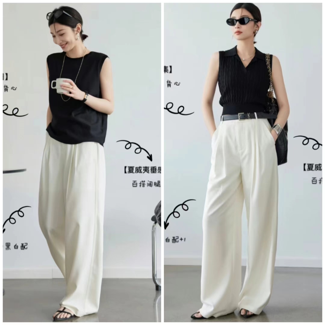 白裤子配什么颜色的上衣好看,白裤子配什么上衣好看夏季女