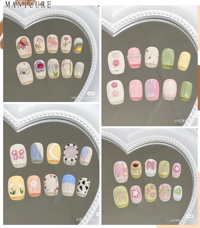 夏日美甲图片清新海底捞,夏日美甲图片清新裸色