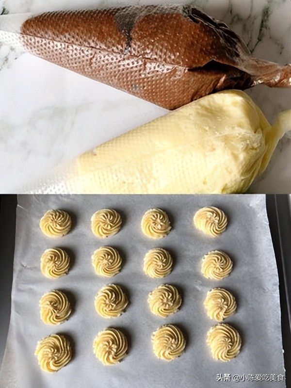 香港珍妮曲奇饼干做法 (正宗奶香曲奇饼干)