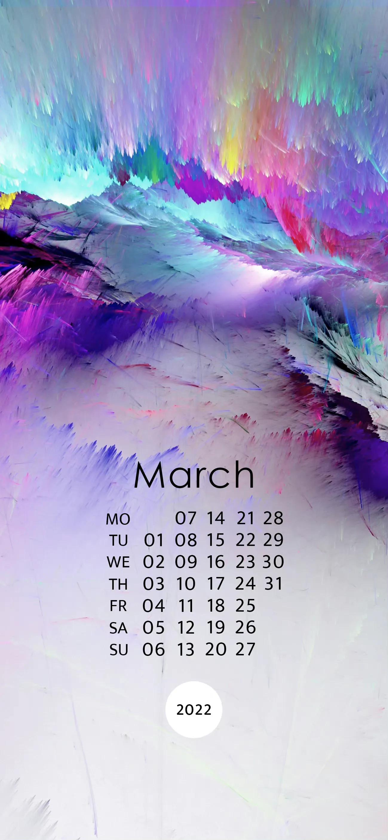 三月日历壁纸电脑,三月日历锁屏