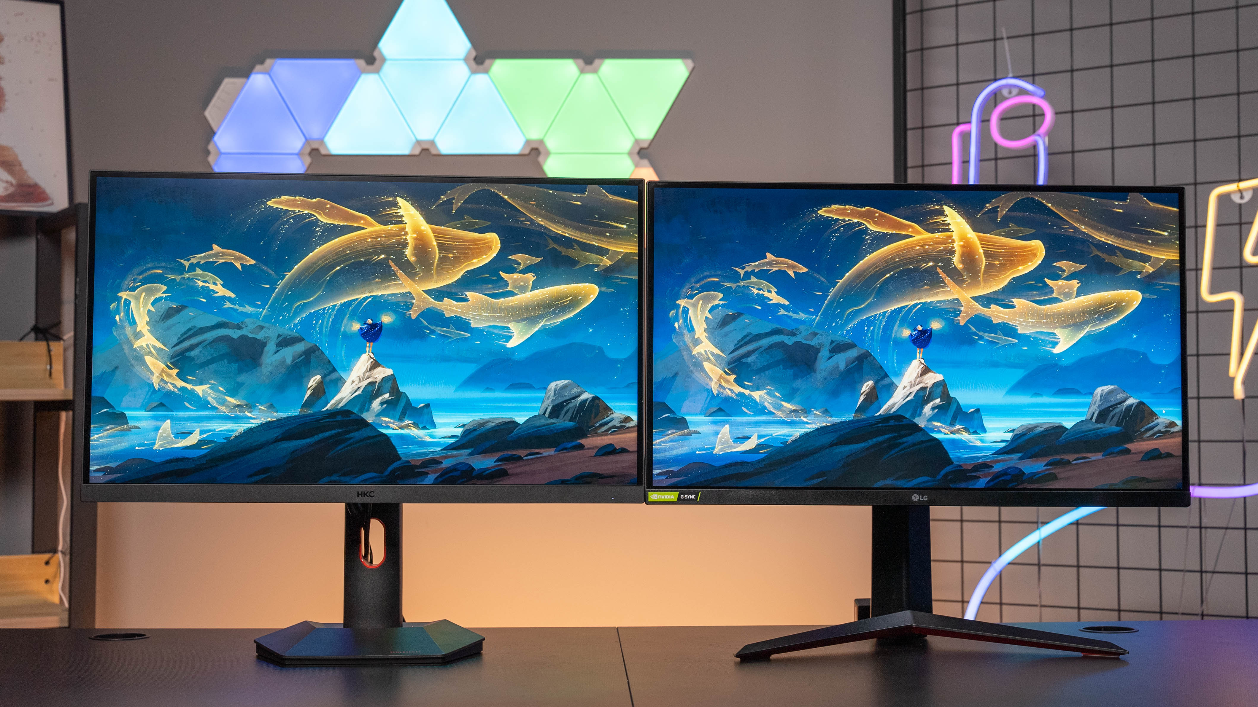 hkcig27q和sg27显示器测评,27gp850-b和q27g3z显示器对比