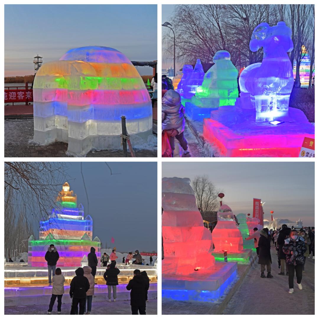 赛马场冰雪嘉年华,舞狮群狮表演比赛