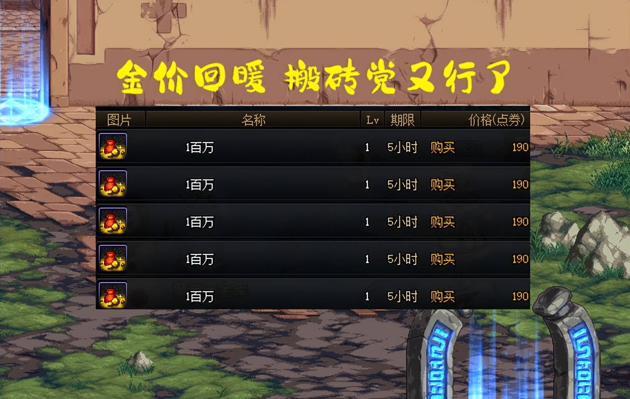 dnf春节套一更新金价就崩了,DNF春节版本装备改版