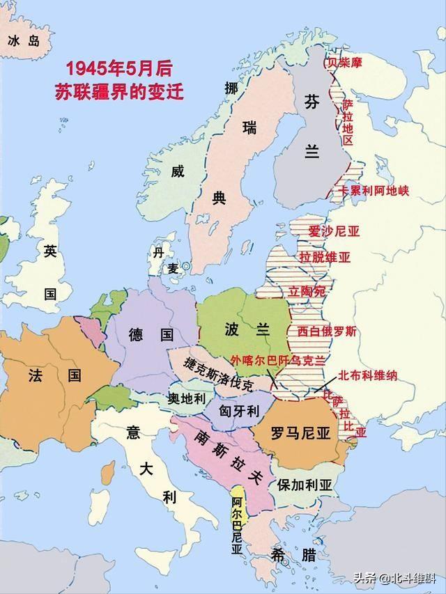 二战初期苏联建立东方战线,苏联二战向西推进500到600公里