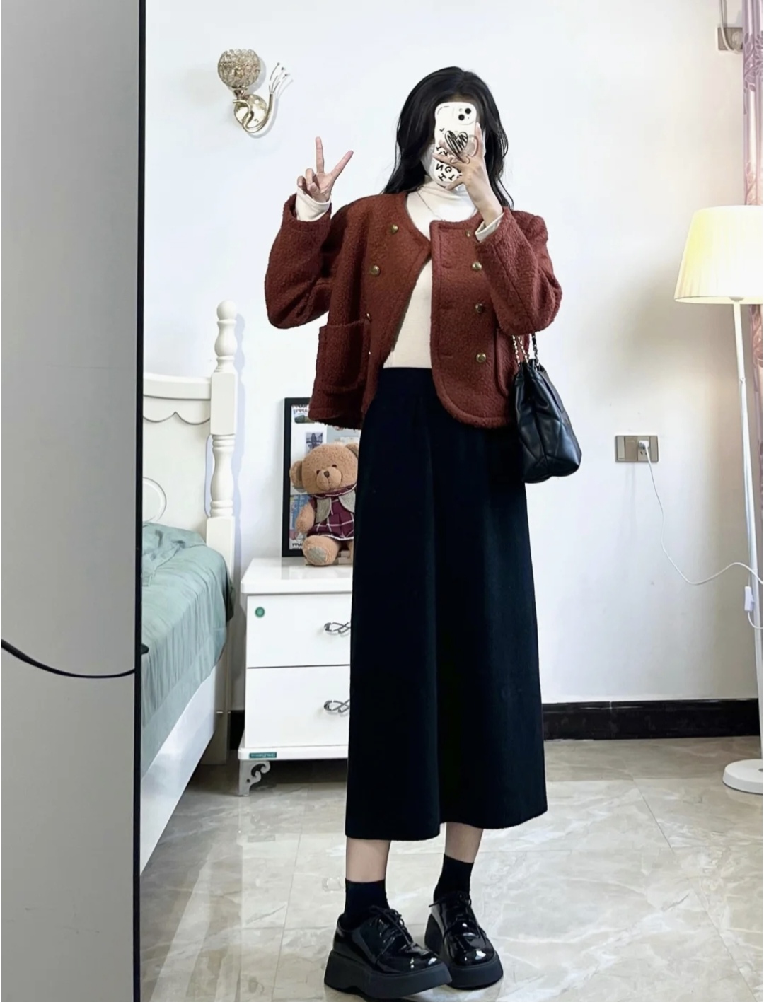 小香风半身裙怎么穿出高级感,小香风半身裙中长款搭配