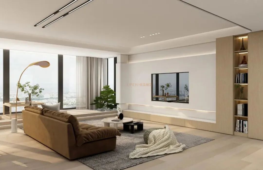 沙发不靠墙放什么好看,客厅大怎么装沙发可以靠墙