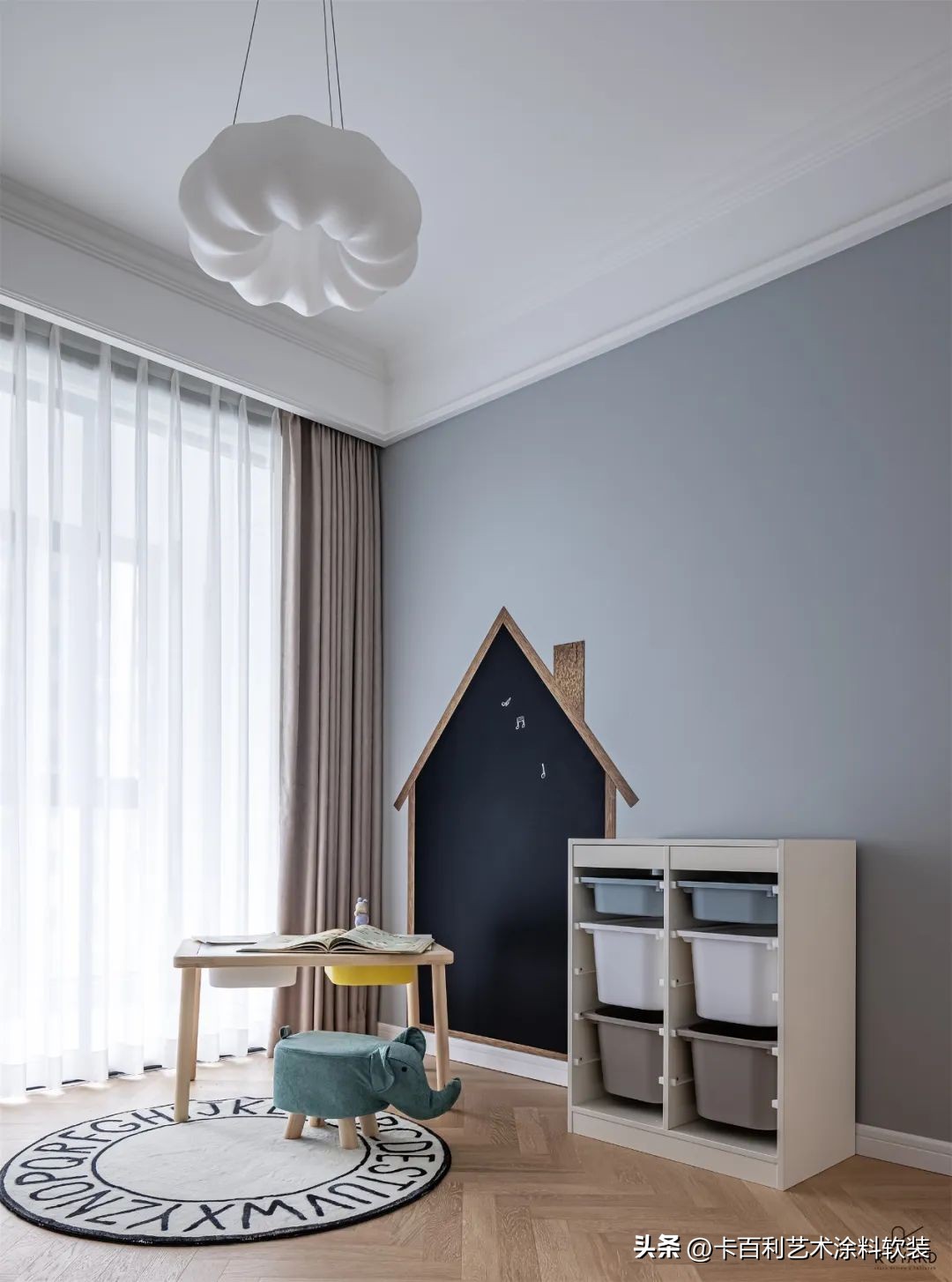 儿童房男孩艺术漆墙面,美式儿童房墙面艺术漆颜色