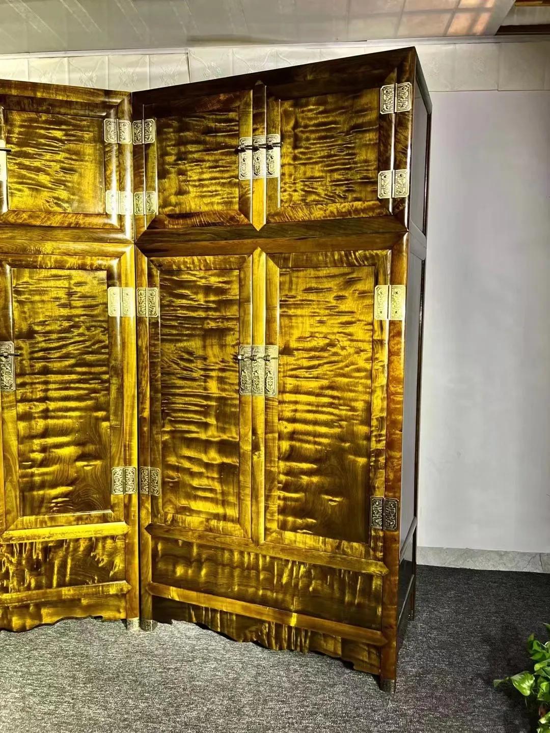 乌木金丝楠实木顶箱柜价格,金丝楠乌木特殊纹理面板