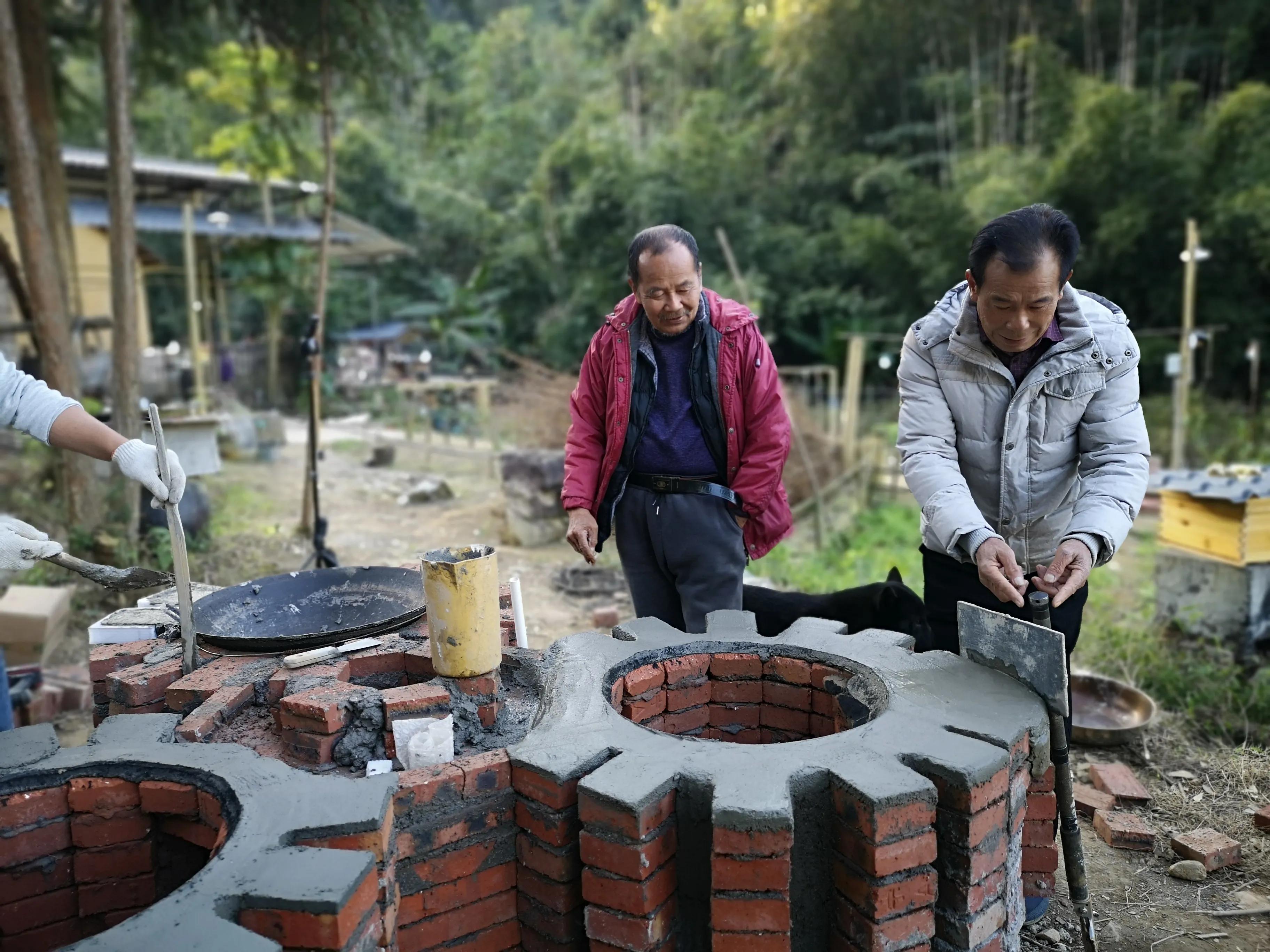 梅花灶视频教程,连环灶制作全过程
