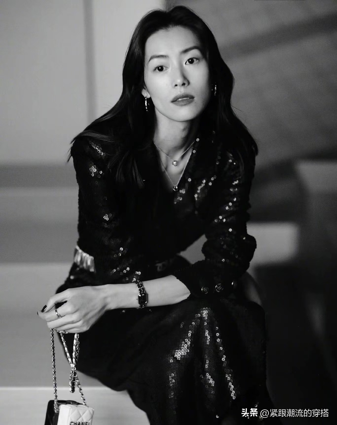 名模刘雯黄色连衣裙,刘雯超美