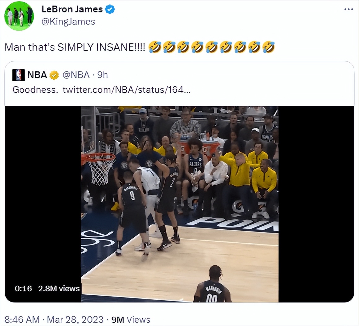 老詹扣篮惊呆对手,老詹将迎里程碑更盛赞东契奇