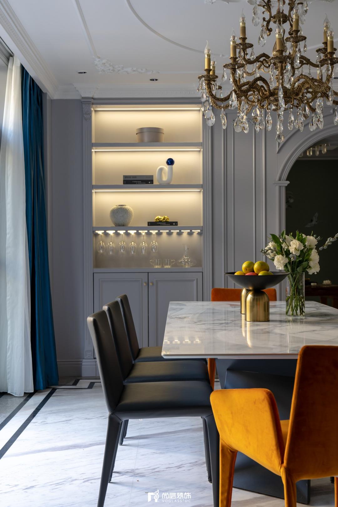 私藏这潋滟人间色:650㎡法式轻奢院墅,慢享生活温情