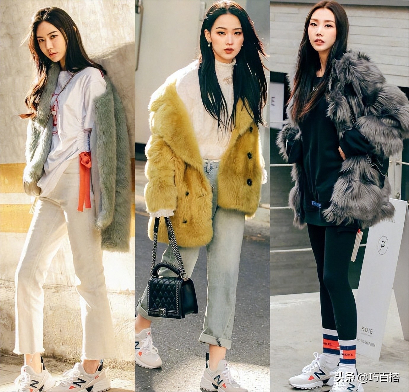 韩国街拍2017春季街拍,韩国秋冬明星时尚街拍