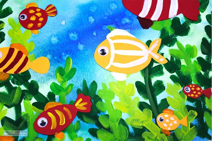 儿童画色彩技法教学目的,儿童画教程大全风景