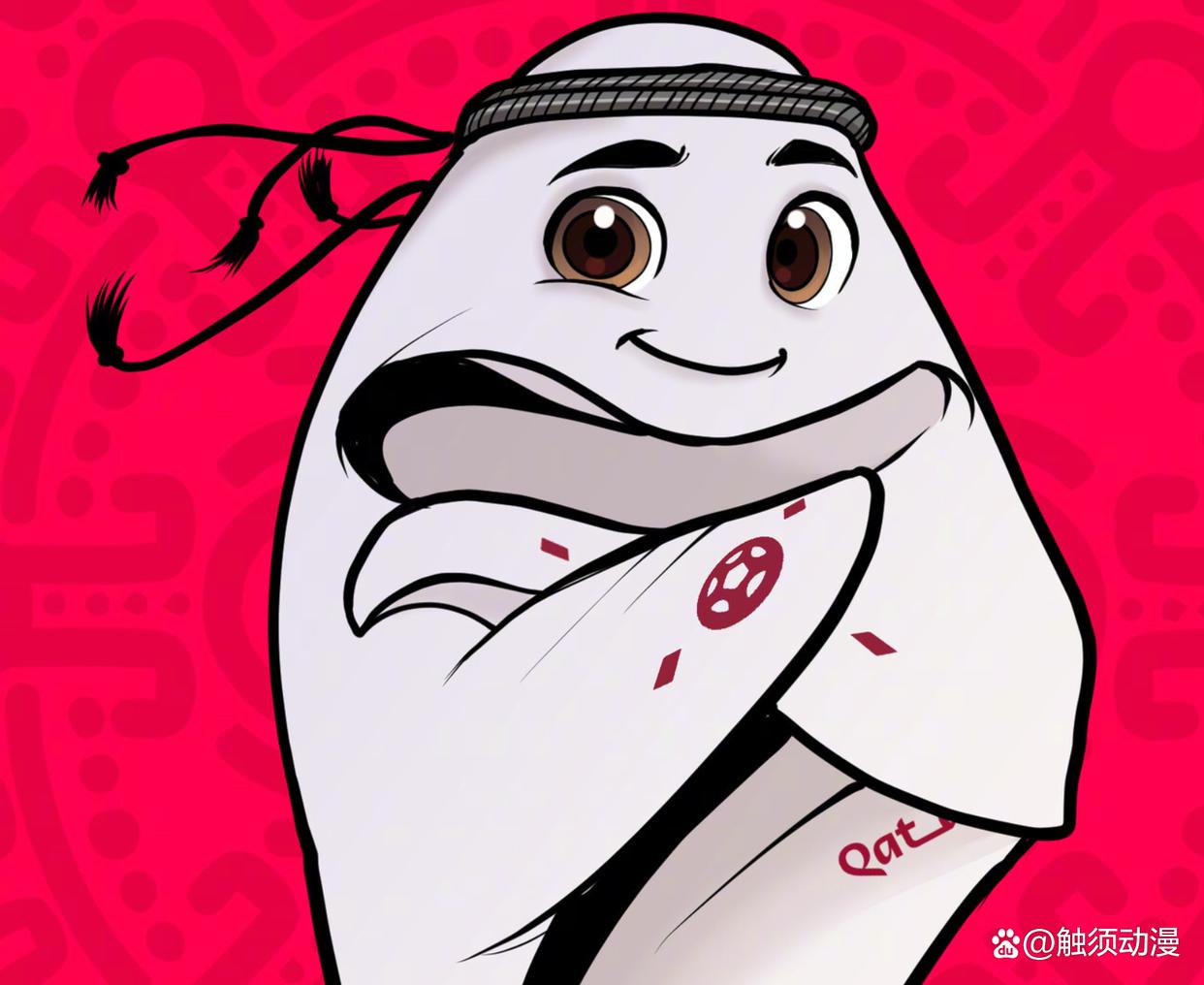 拉伊卜吉祥物拟人,世界杯吉祥物拉伊卜王子头像