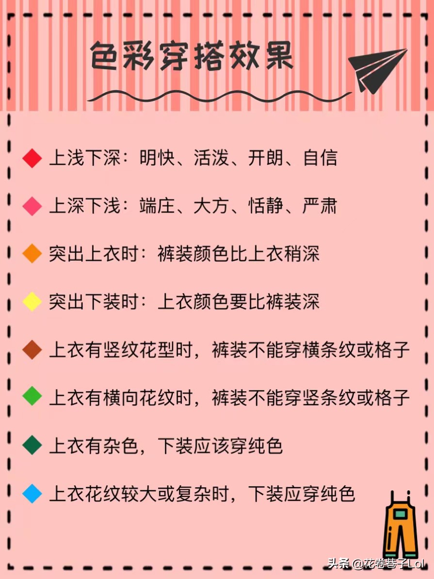 超详细衣服搭配技巧实用干货,超简单的衣服搭配小技巧来啦