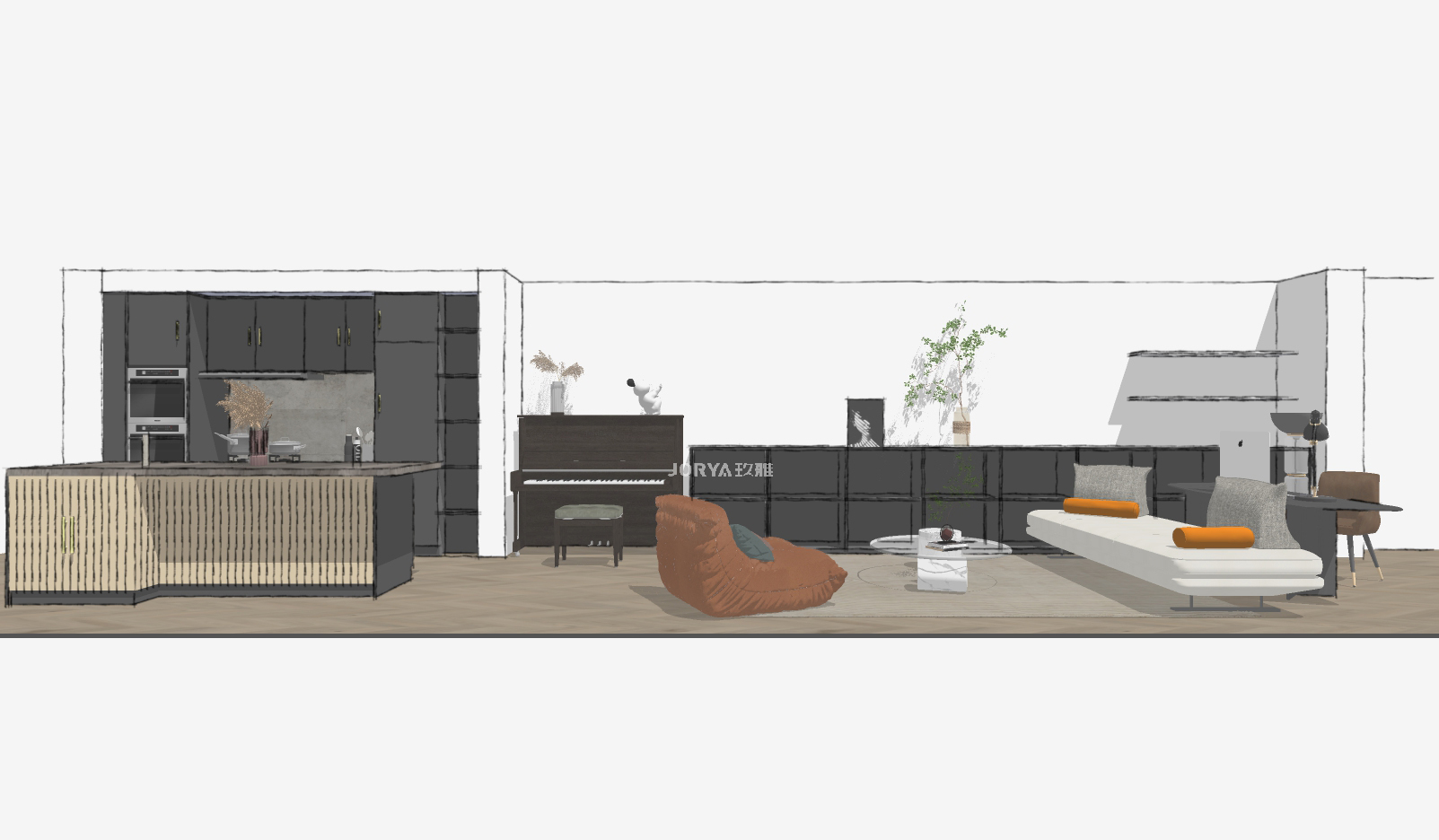 令人眼前一亮的艺术氛围，好像杂志里的家