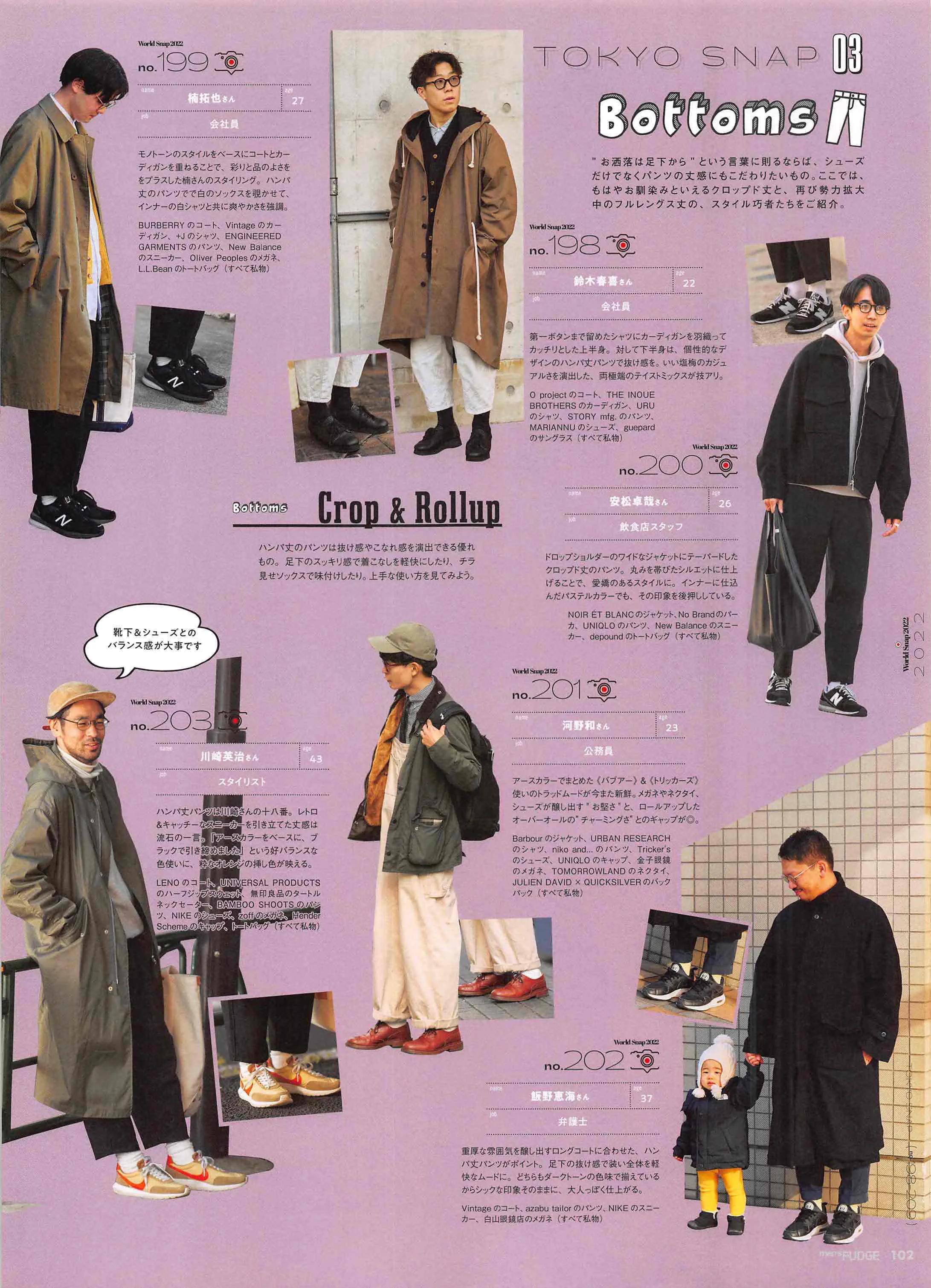 日本时尚杂志《FUDGEmen’s》2022/3月刊