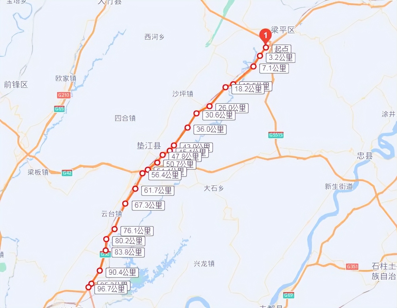 目前重庆最大的高速公路,重庆高速公路修建标准