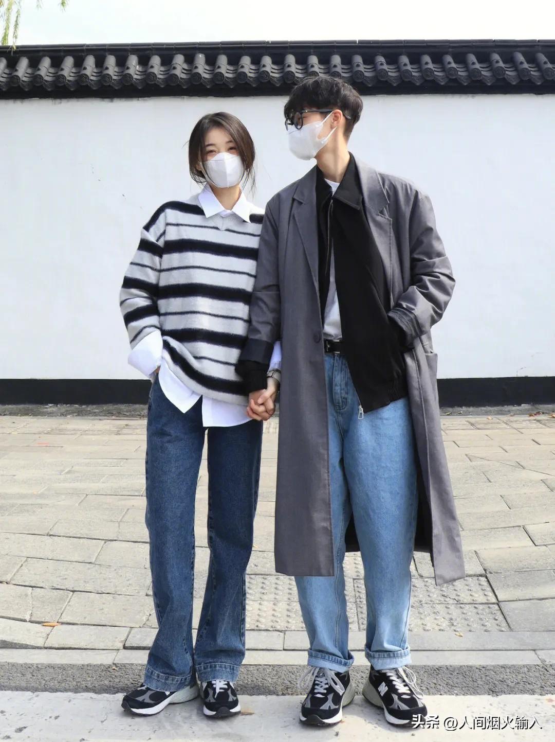 情侣穿搭秋冬小众高级,棒球服两面穿情侣款秋冬季