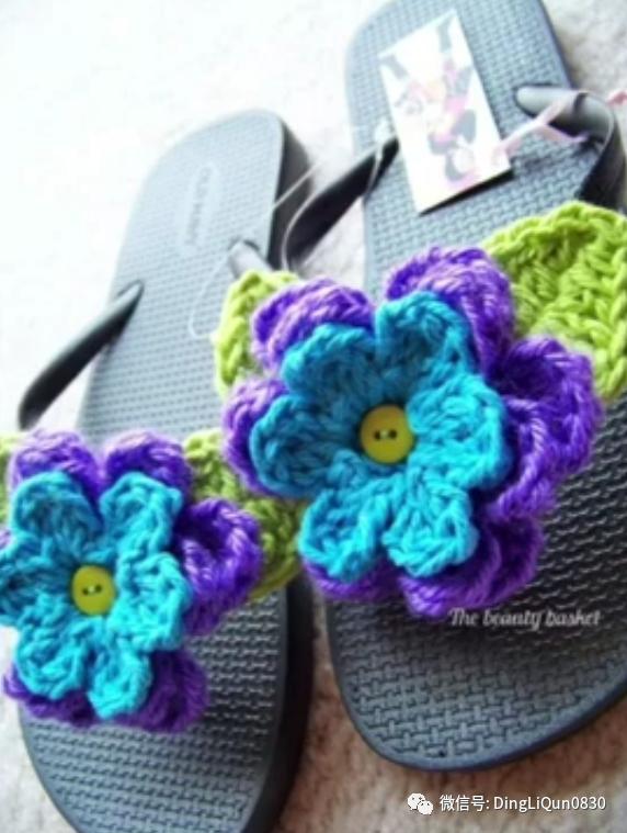 针织毛线拖鞋花样图纸大全集,钩针钩拖鞋图案好看