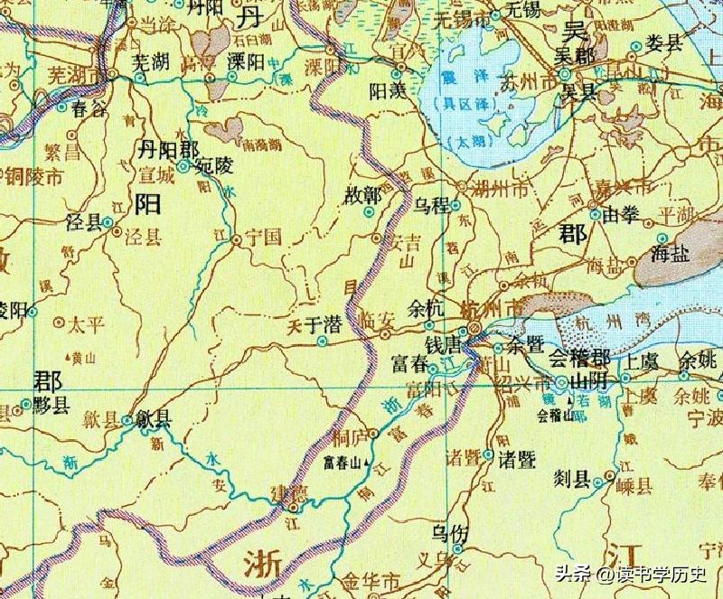 杭州历史地图高清版大图,浙江省地图杭州市地图高清版大图