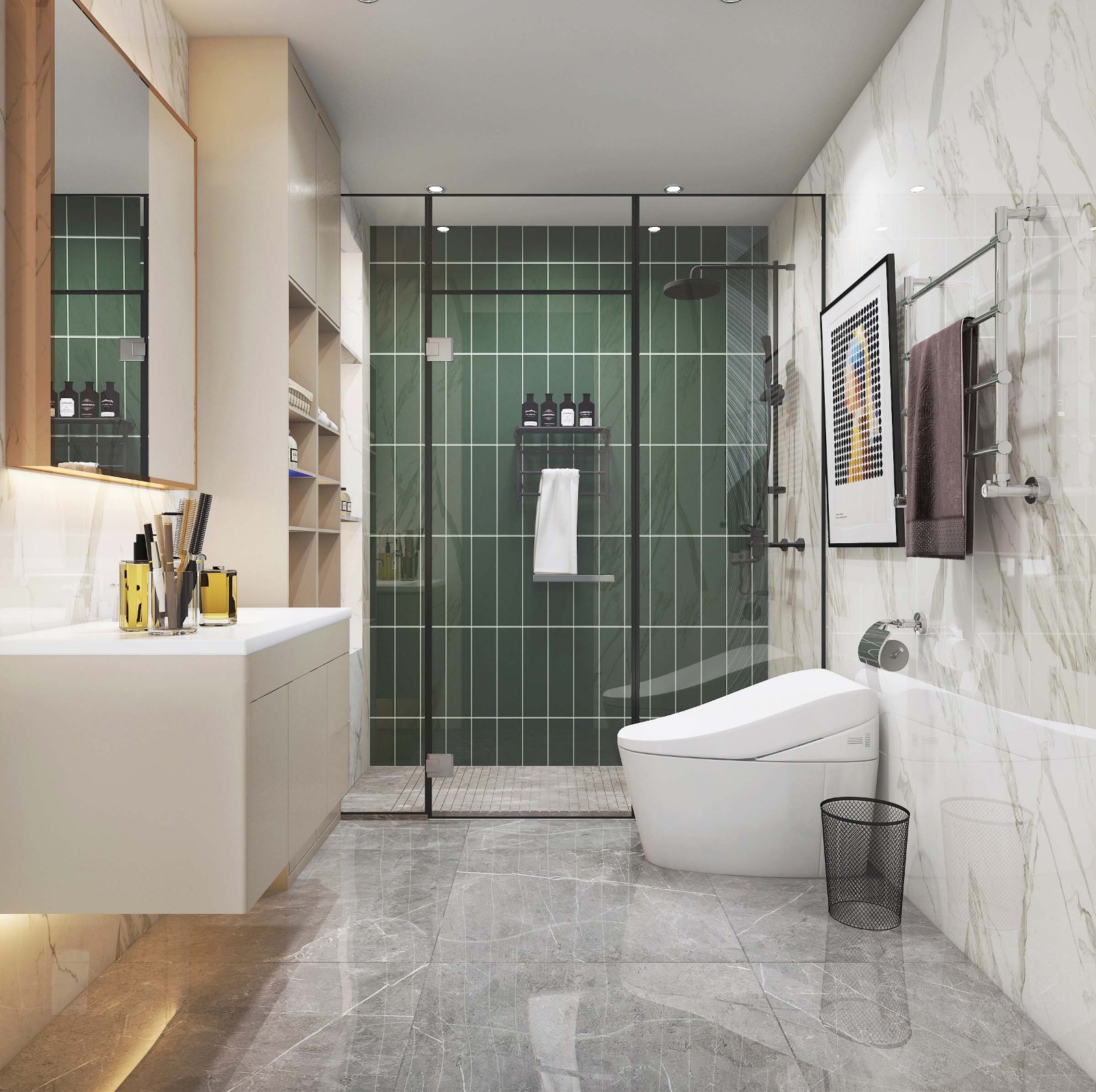 暗卫生间怎么解决采光,暗卫生间绝佳解决方案