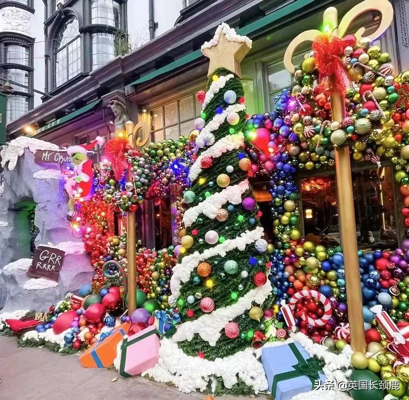 伦敦圣诞橱窗,2021年英国圣诞
