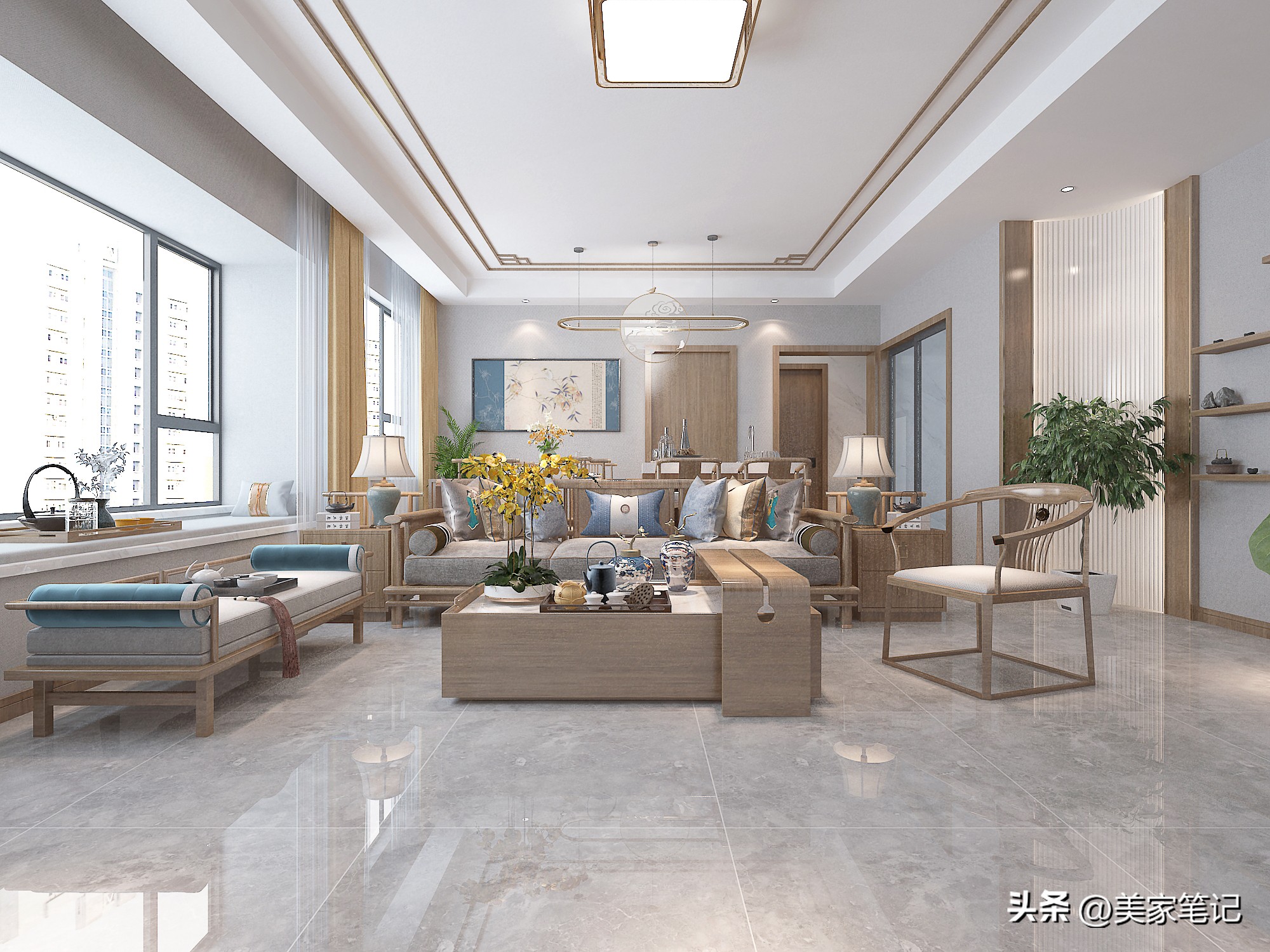 90平米原木玄关效果图,原木风格治愈系玄关